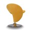 Manhattan Comfort Curl Swivel Accent Chair in Yellow and Polished Chrome AC040-YL - alternate 4